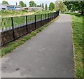 Path on the east side of Lyne Road, Newport