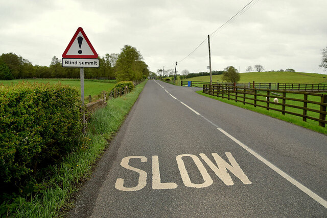 Slow markings along Donaghanie Road