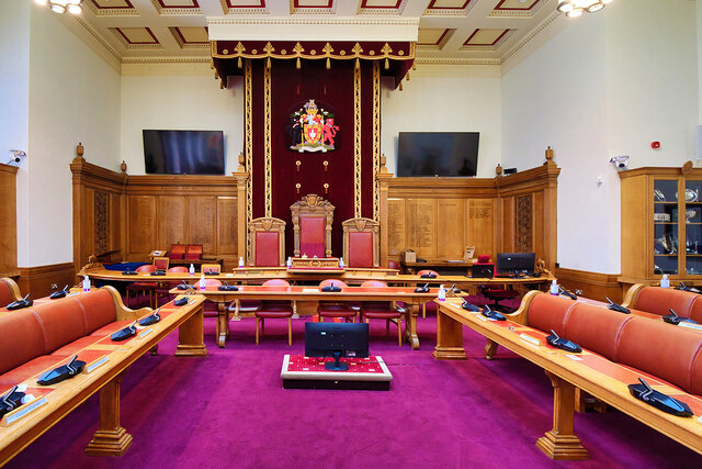 The Council Chamber, Bolton Town Hall