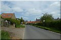 Habton Road entering Kirby Misperton