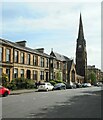 Tenements and Pollokshields Church