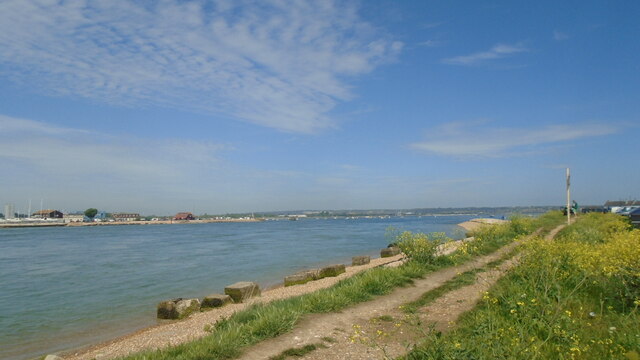 A glorious spring morning on Hayling's westernmost beach