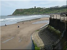 TA0489 : North Sands and Scarborough Castle by Oliver Dixon