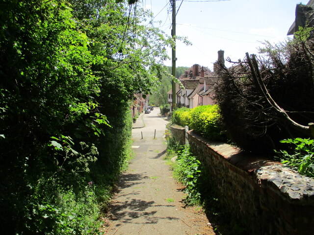 View down The Street, Kersey