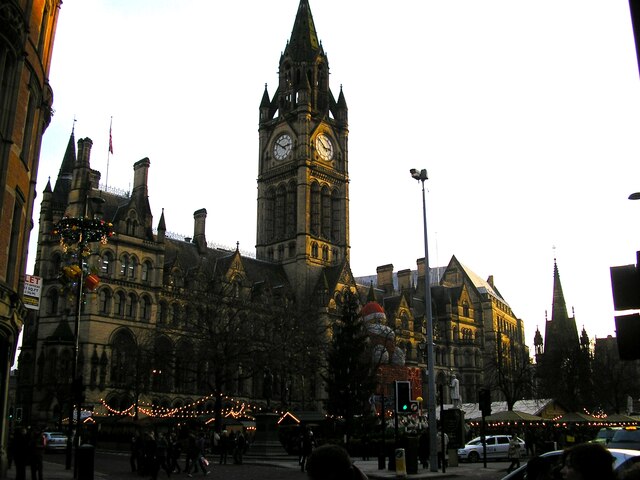 Manchester Town Hall & Christmas Market 2009