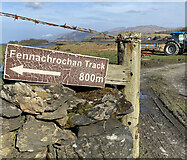 NM8745 : Fennachrochan Track Sign by thejackrustles