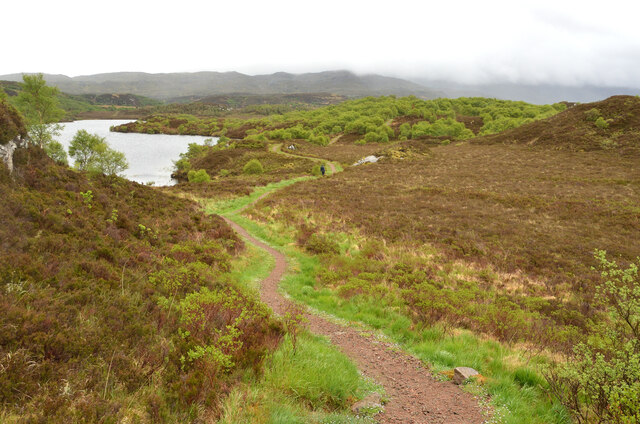Walking Trail by Loch na h-Innse Fraoich, Assynt, Sutherland