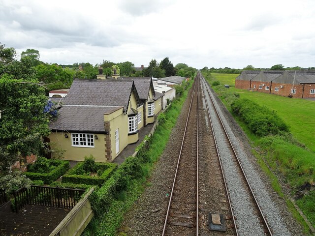 Tattenhall Road railway station (site), Cheshire