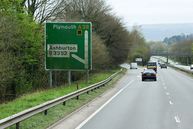 A38 (Devon Expressway) near Ashburton