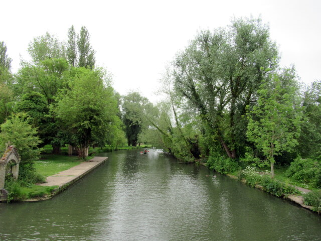 The River Cam, Cambridge from footbridge