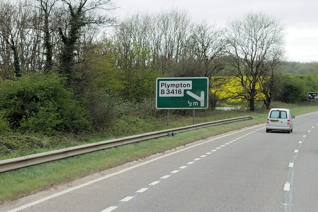 Devon Expressway (A38) between Voss Park and Deep Lane Junctions