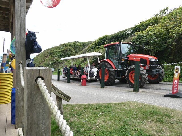 The tractor bus at Reighton Sands