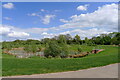 SuDS retention pond, Jenham Drive Park, Sileby