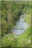 SK2066 : Weirs in the River Lathkill by Philip Halling