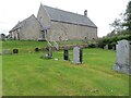 Dyke Parish Church and part of its burial ground