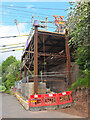 NT9351 : Reconstructing the Chain Bridge, Horncliffe (3) by Jim Barton