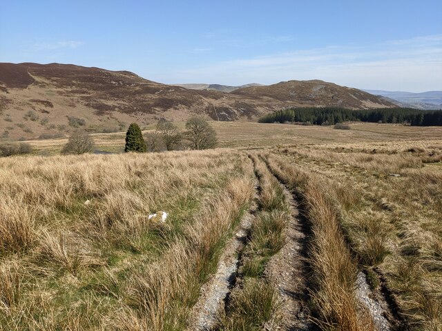 The track above Cwm Hesgyn cottage