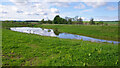 NO0831 : Balancing pond at Newmill Farm by Ian Taylor