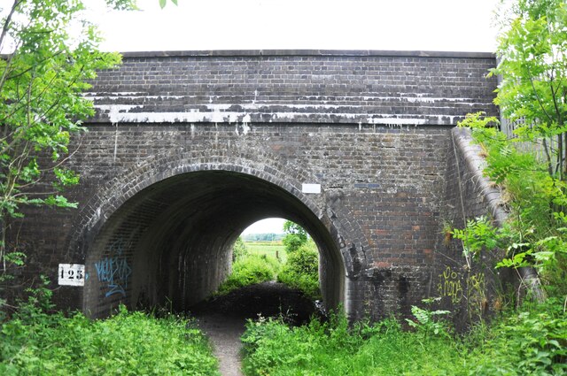 Bridleway under the railway line