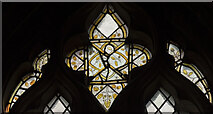 SK7851 : Medieval stained glass, All Saints' church, Hawton by Julian P Guffogg