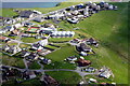 Hamnavoe, Burra, from the air