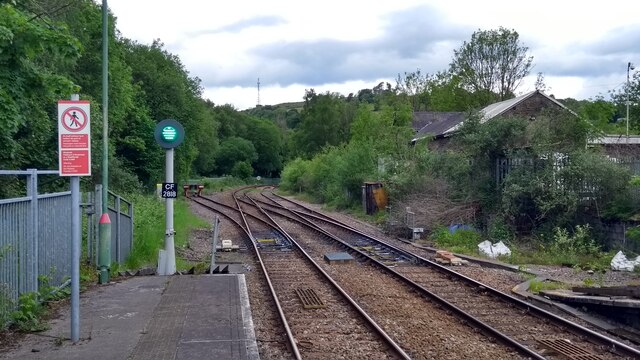 View north from Bargoed station
