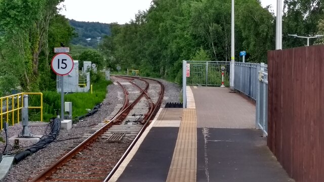 New trackwork at Aberdare station