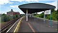 Barry Docks station and the council offices