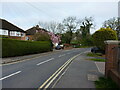 Looking north along Lea Green Lane, Wythall