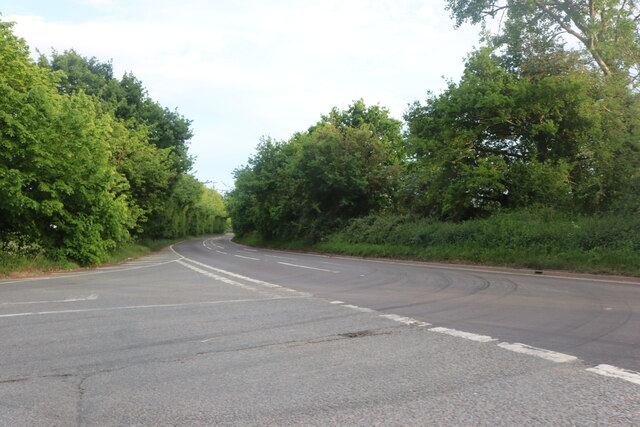 Stoke Road at the junction of Nayland Road
