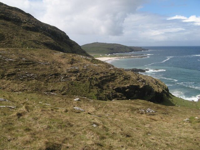 Steep coastal slope