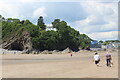 House on wooded cliff, Saundersfoot