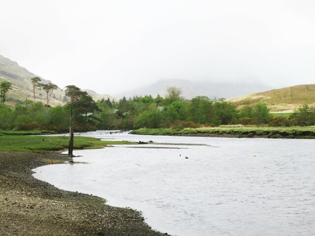 Upstream along the Inverie River