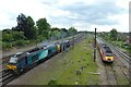 Light engines leaving Holgate Loop