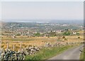 View South towards Llandinorwig Church and Cefn y Waun Chapel from the upper section of Lon Pen Bont