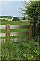 Stile, with distant view of Ley Farm