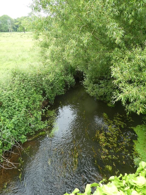 Elvetham - River Hart (or tributary) from Bakers Bridge