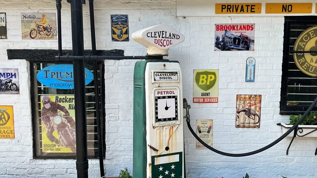 Forge Garage - old filling-station paraphernalia