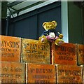 NJ5716 : Bear on a box, Grampian Transport Museum by Alan Murray-Rust