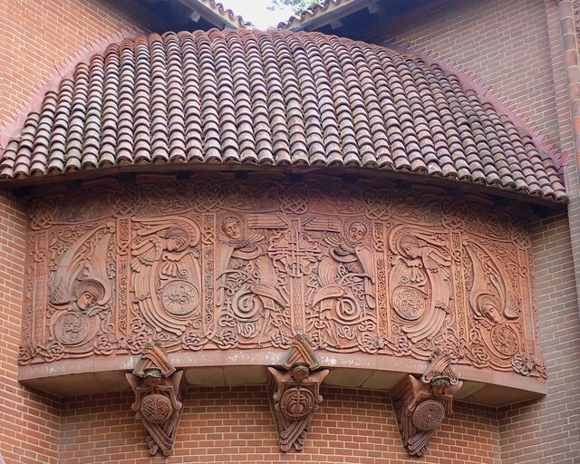 Watts Memorial Chapel - Terracotta panels, NW quadrant