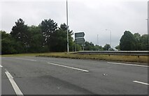 SK5517 : Roundabout on the A6 entering Loughborough by David Howard