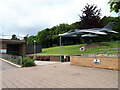 TG2307 : Jaguar Jet at Entrance to Norfolk Archive Centre by Vieve Forward