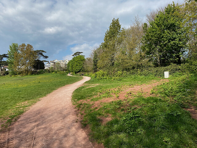 Winding path, top of Eastcliff Park, Teignmouth