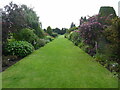 SP6306 : Lawn with flowers at Waterperry Gardens by David Hillas