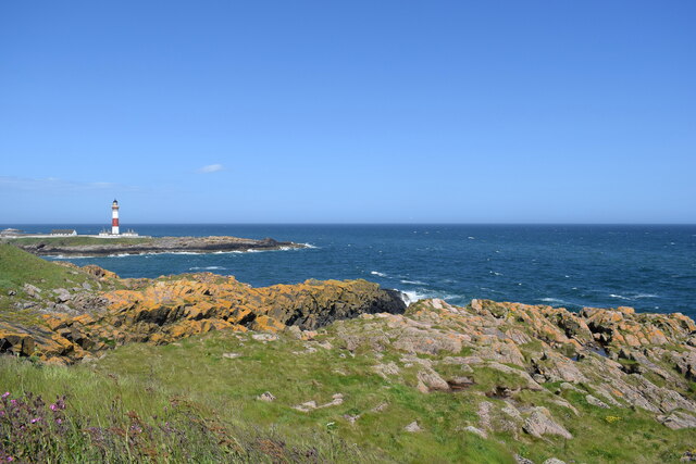 Looking over Thief's Loup towards Buchanness Lighthouse
