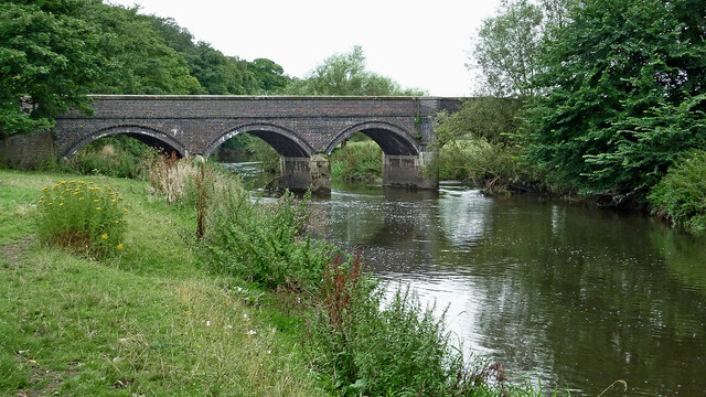 River Trent at Weetman's Bridge near Little Haywood