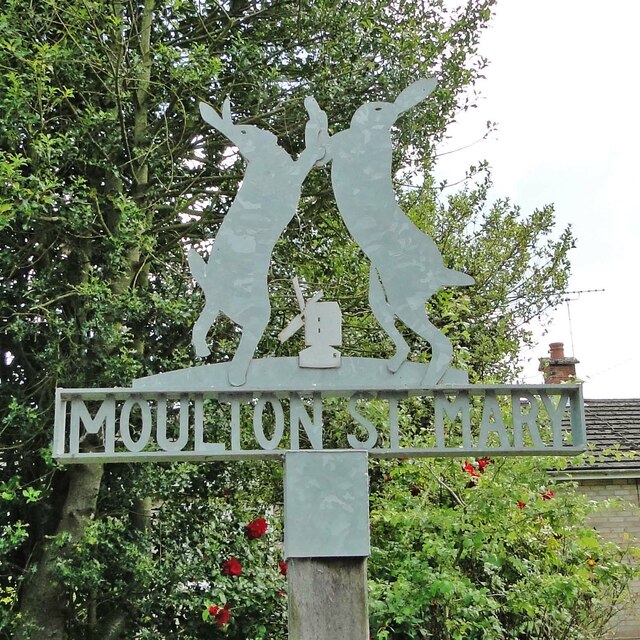 Moulton St Mary village sign