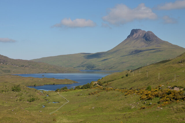 View towards Loch Lurgainn and Stac Pollaidh, Wester Ross