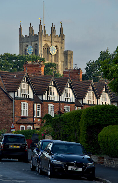 Houses and church, Cottingham