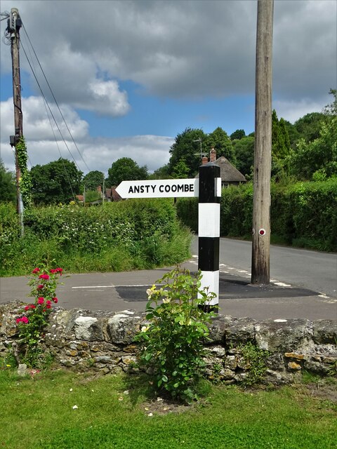 Signpost in Ansty
